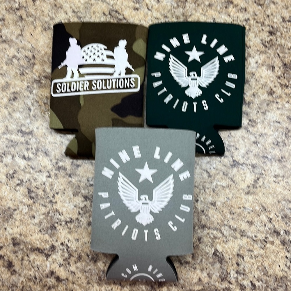 Nine Line Patriots Club Bundle of 3 Can Koozies. Brand new/never used.